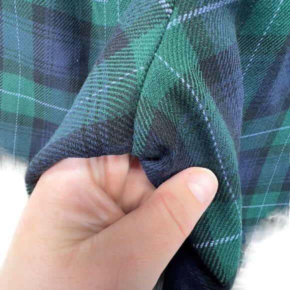 100% Wool high waist  Liz claiborne Plaid lined Academia trousers size 4 - Picture 10 of 16